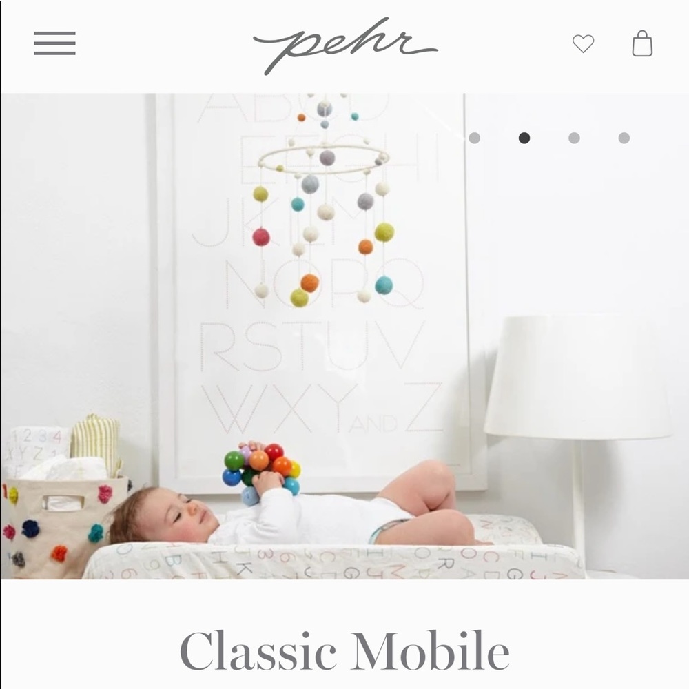 Pehr Classic Mobile: Blue, Green, White Themed